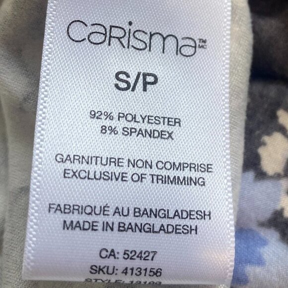 Carisma Flower‎ Floral Print Pajama PJ Dress Midi Length Nightgown Size Small - Picture 8 of 8